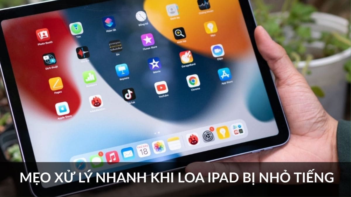 Mẹo xử lý nhanh khi loa iPad bị nhỏ tiếng cực đơn giản